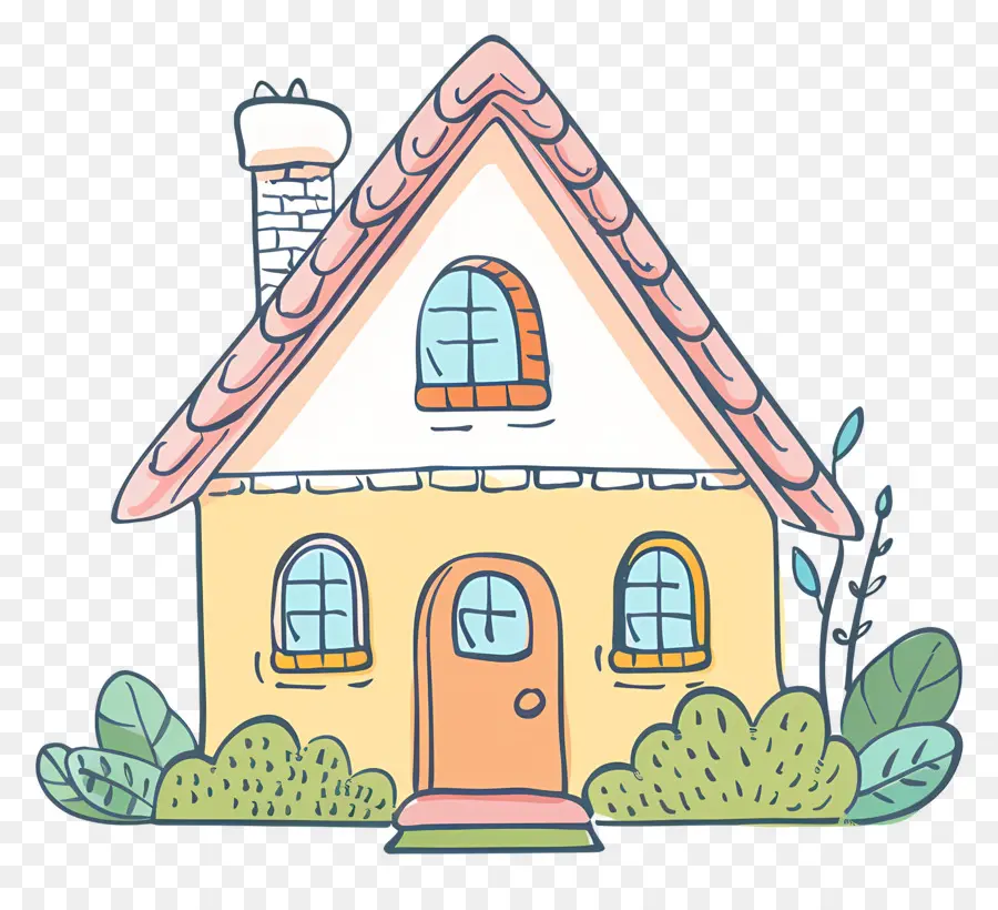 Doodle House，บ้านการ์ตูน PNG