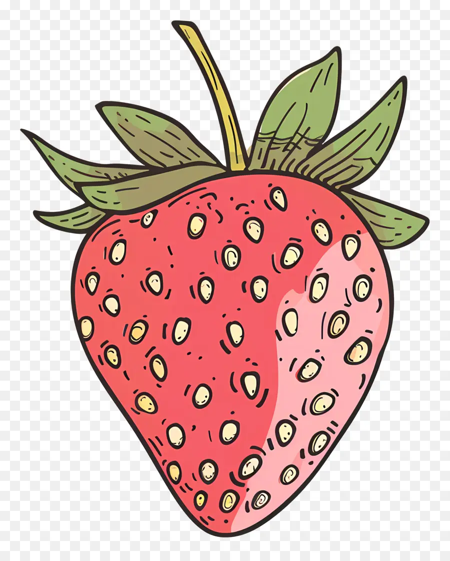 Doodle Strawberry，สตรอเบอร์รี่ PNG