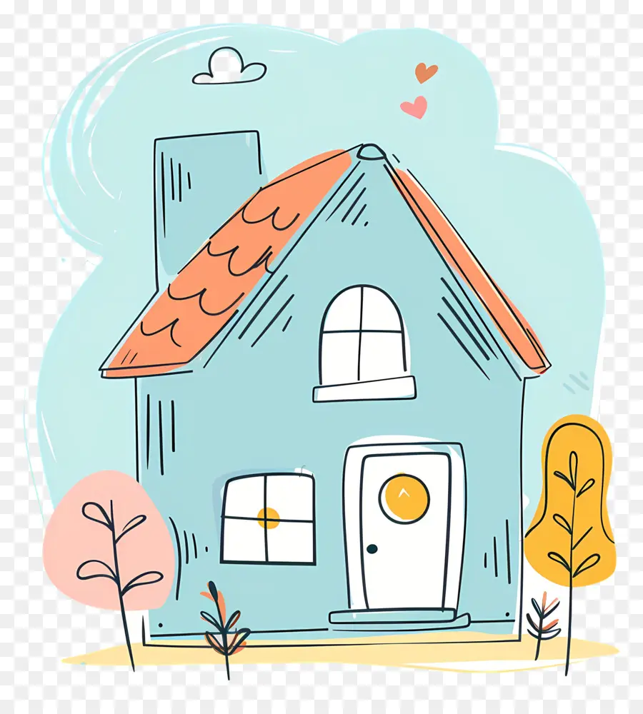 Doodle House，น่ารัก PNG