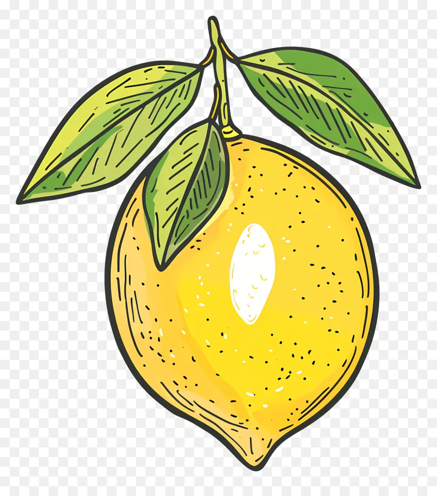 Doodle Lemon，มะนาว PNG