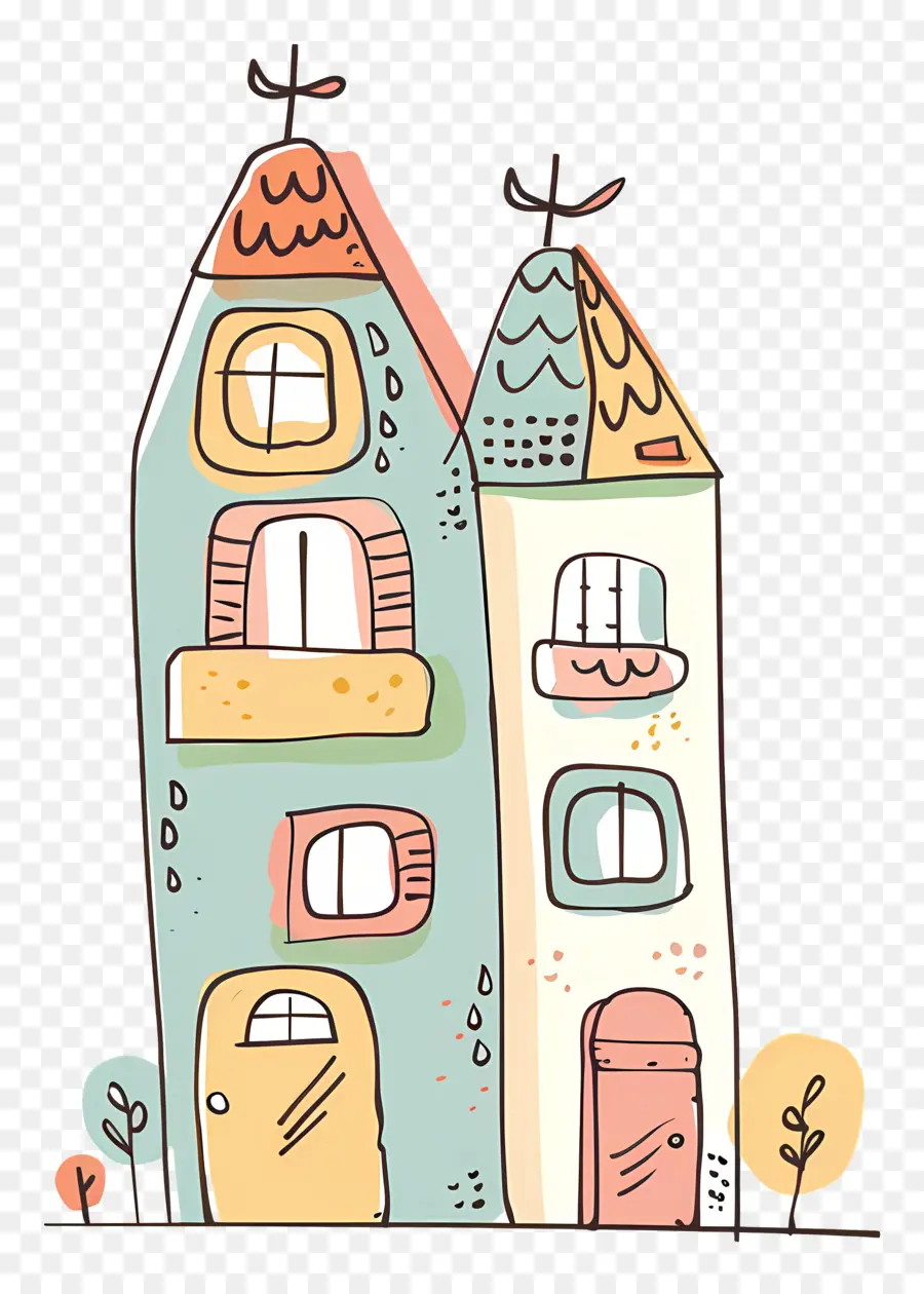 อาคาร Doodle，Doodle House PNG