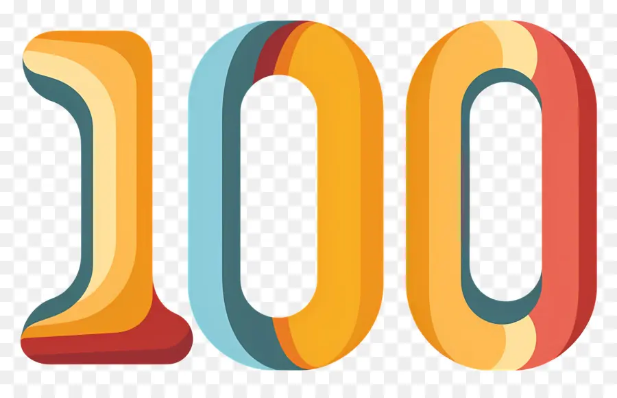 หมายเลข 100，100 PNG