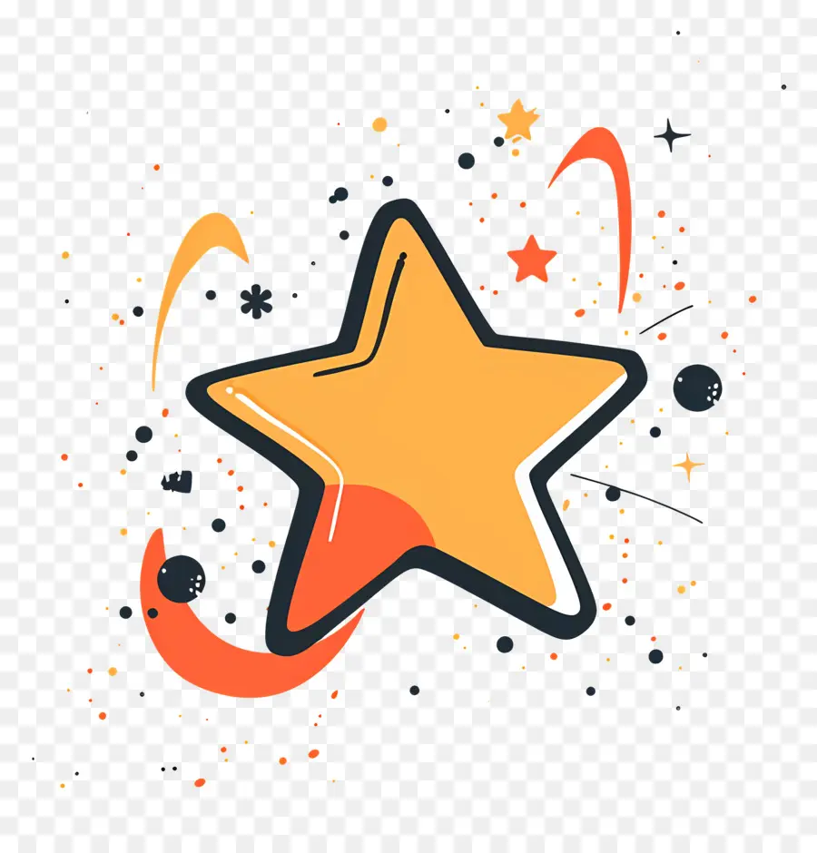 Doodle Star，ดาว PNG