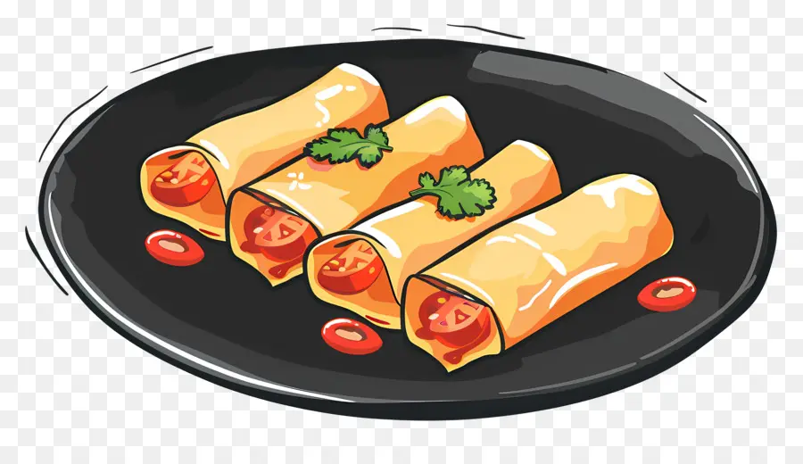 Enchiladas，ปอเปี๊ยะ PNG