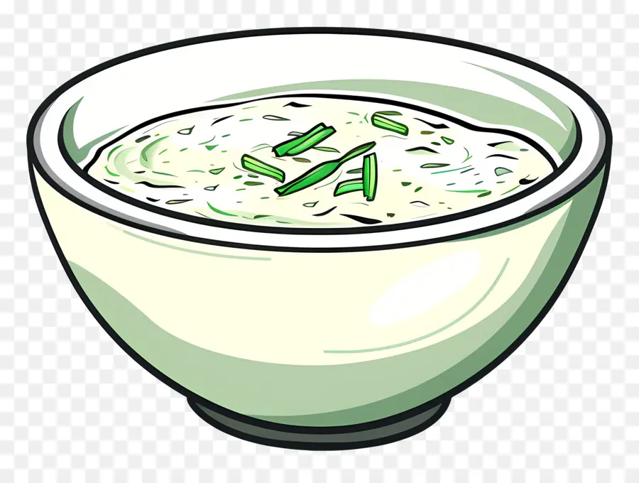 Raita สีเขียว，ชาม PNG