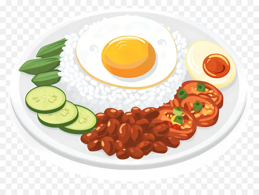 ข้าวอ้วน，ไข่และข้าว PNG