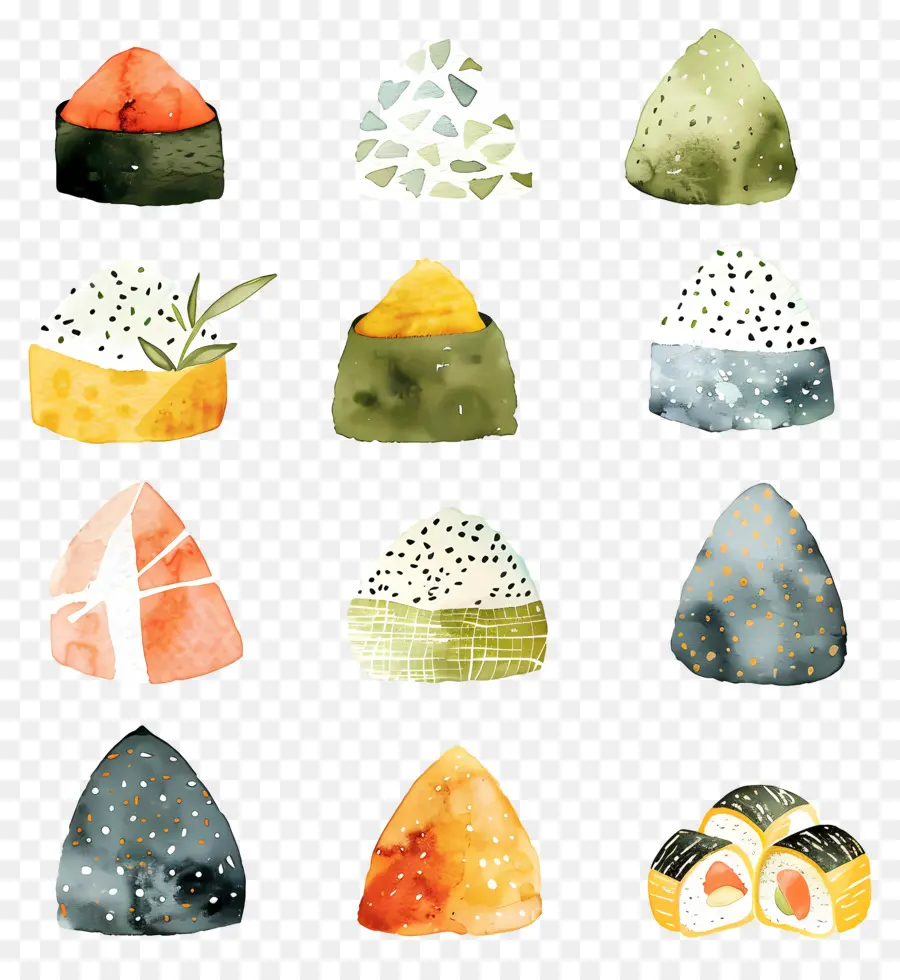 Onigiri，ซูชิ PNG