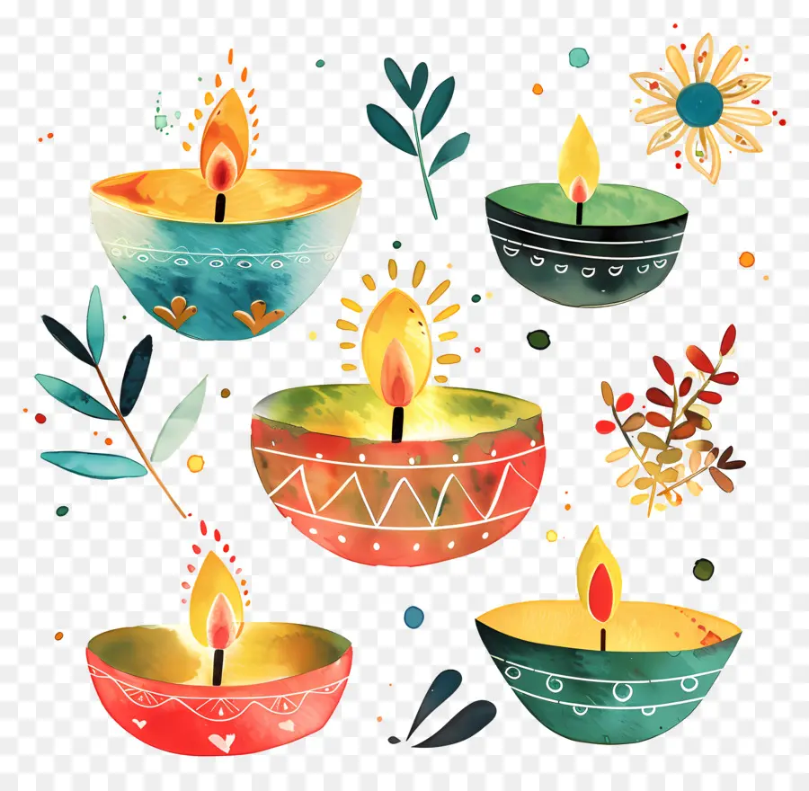 Diwali，เทียน PNG