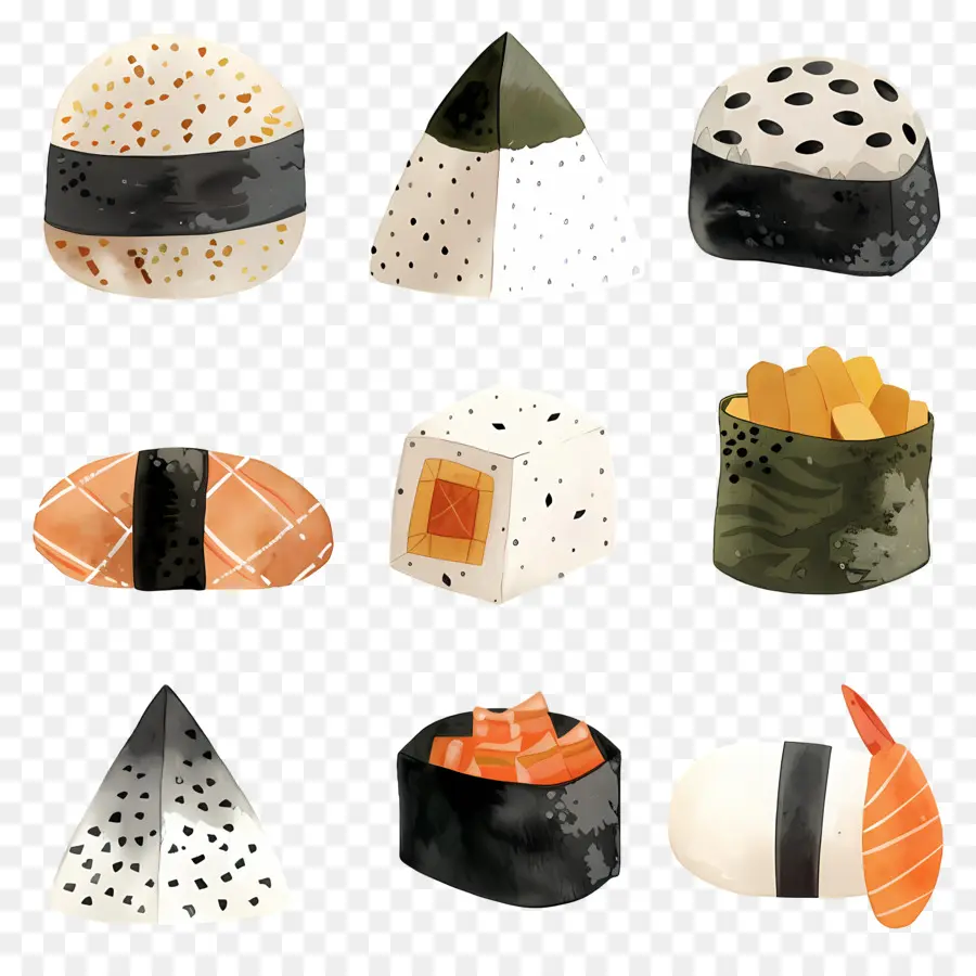 Onigiri，ซูชิ PNG