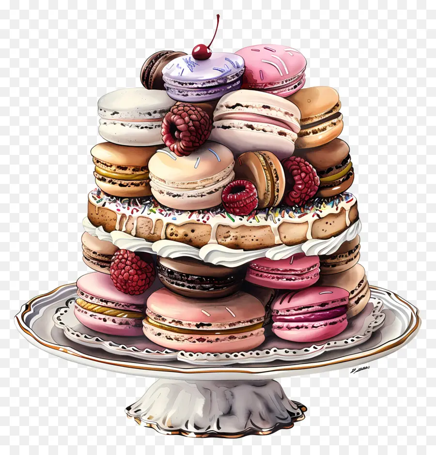 Macarons，หอคอย PNG