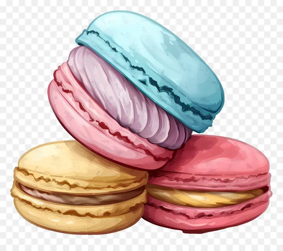 Macarons，ขนม PNG