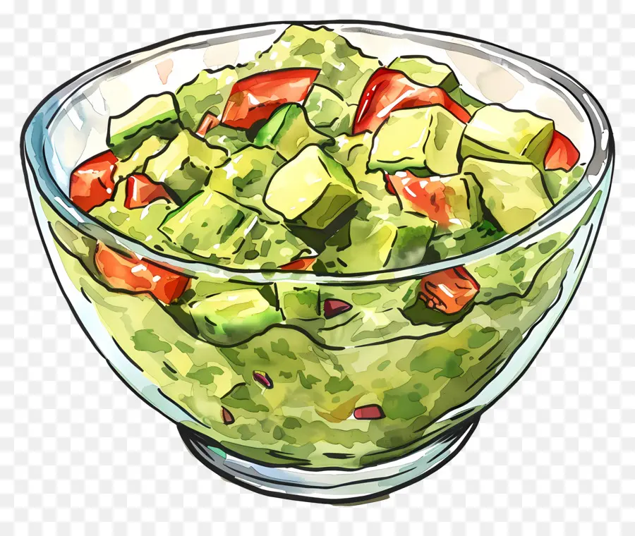 ชาม Guacamole，อะโวคาโด PNG