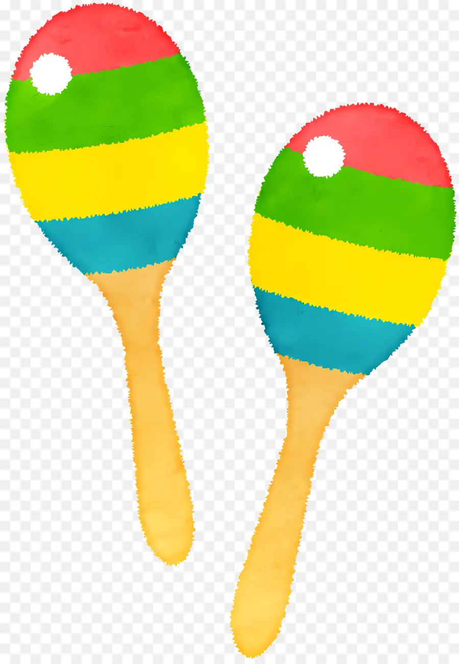 ดนตรี，Maracas สีสันสดใส PNG