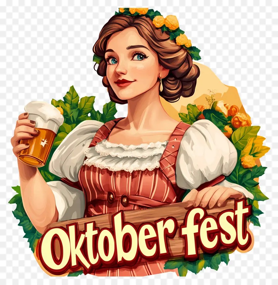 Oktoberfest，ผู้หญิง Oktoberfest PNG