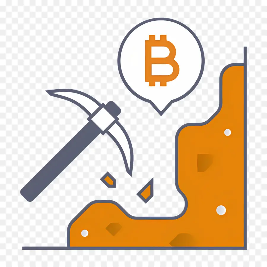 Bitcoin Miner，การขุด Bitcoin PNG