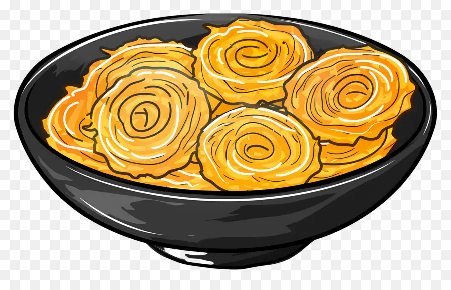 Jalebi，ของว่างทอด PNG