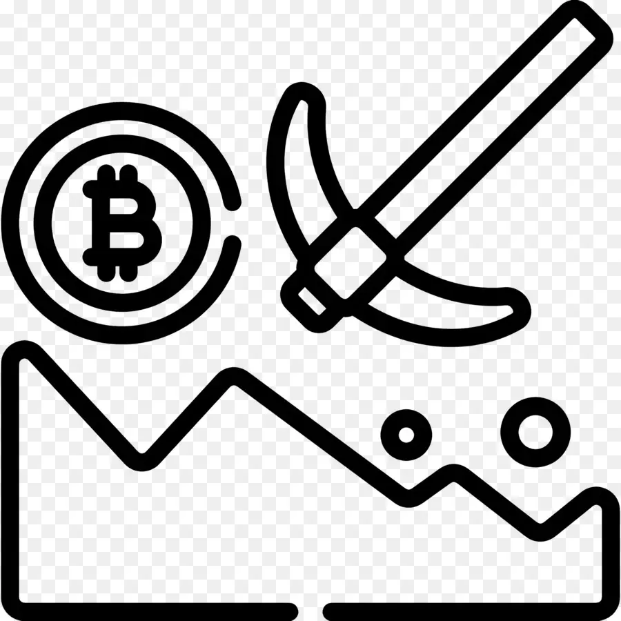 Bitcoin Miner，การขุด Bitcoin PNG