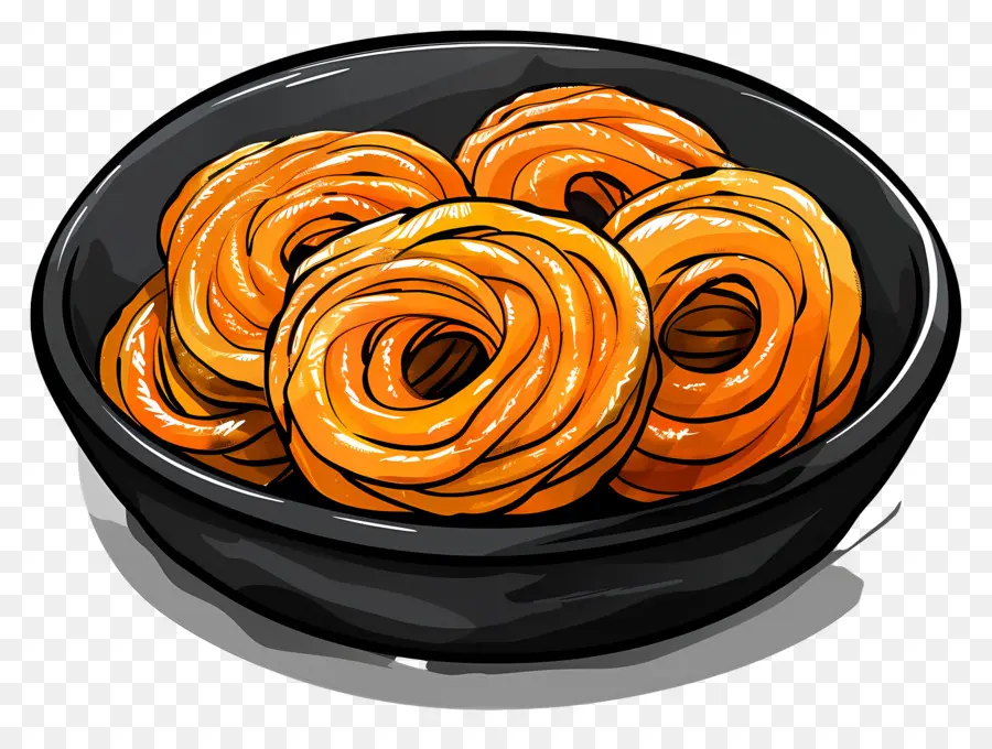 Jalebi，ขนม PNG