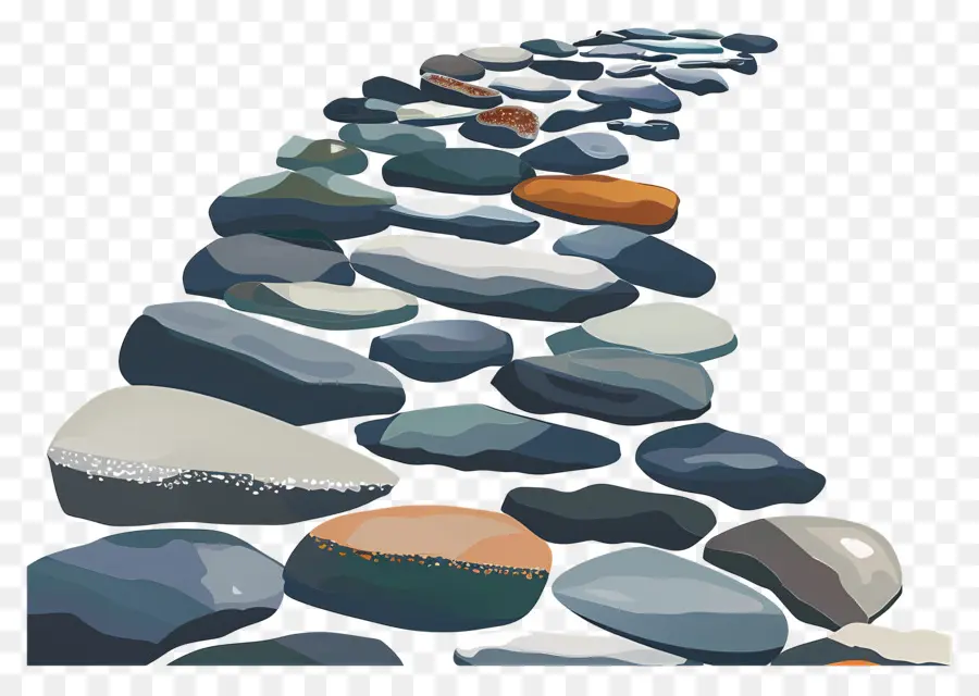 Pebble Walkway，หิน PNG