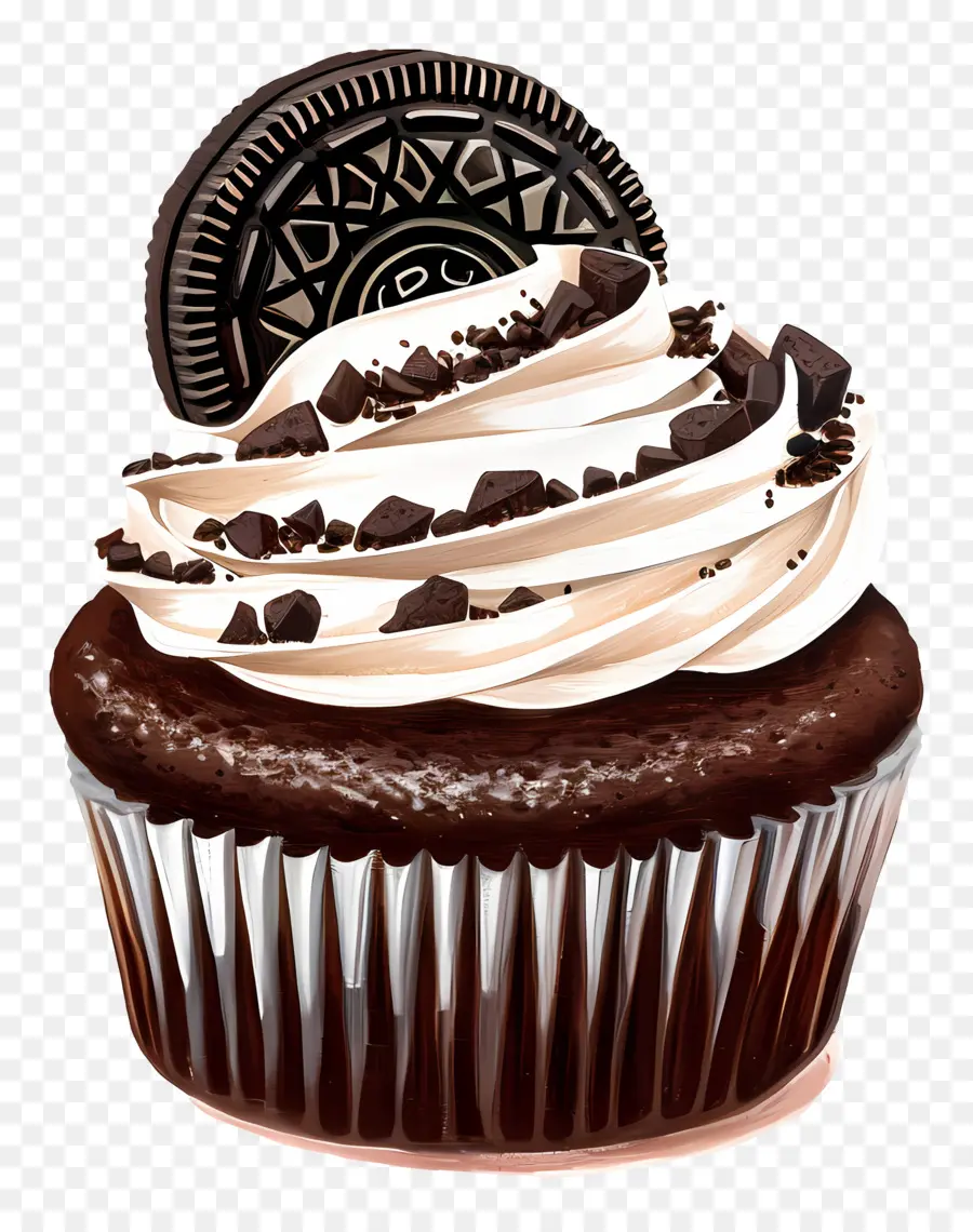 Oreo Cupcake，คัพเค้กกับโอรีโอ PNG