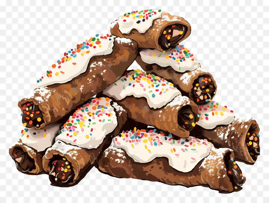 Cannoli，ขนมอบ PNG