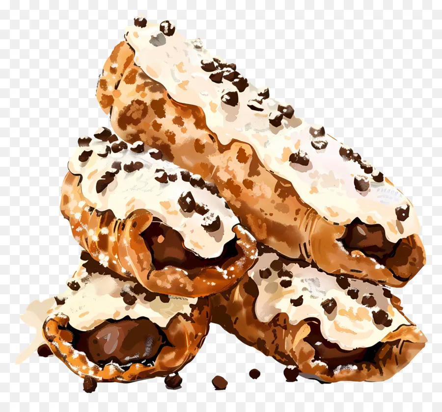 Cannoli，ขนมอบ PNG