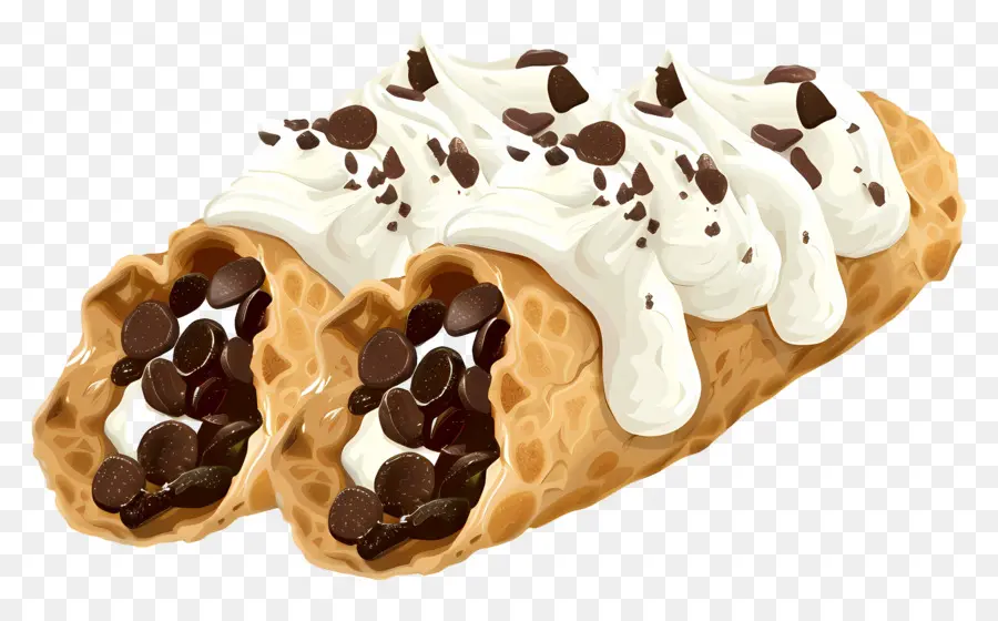 Cannoli，ครีม PNG