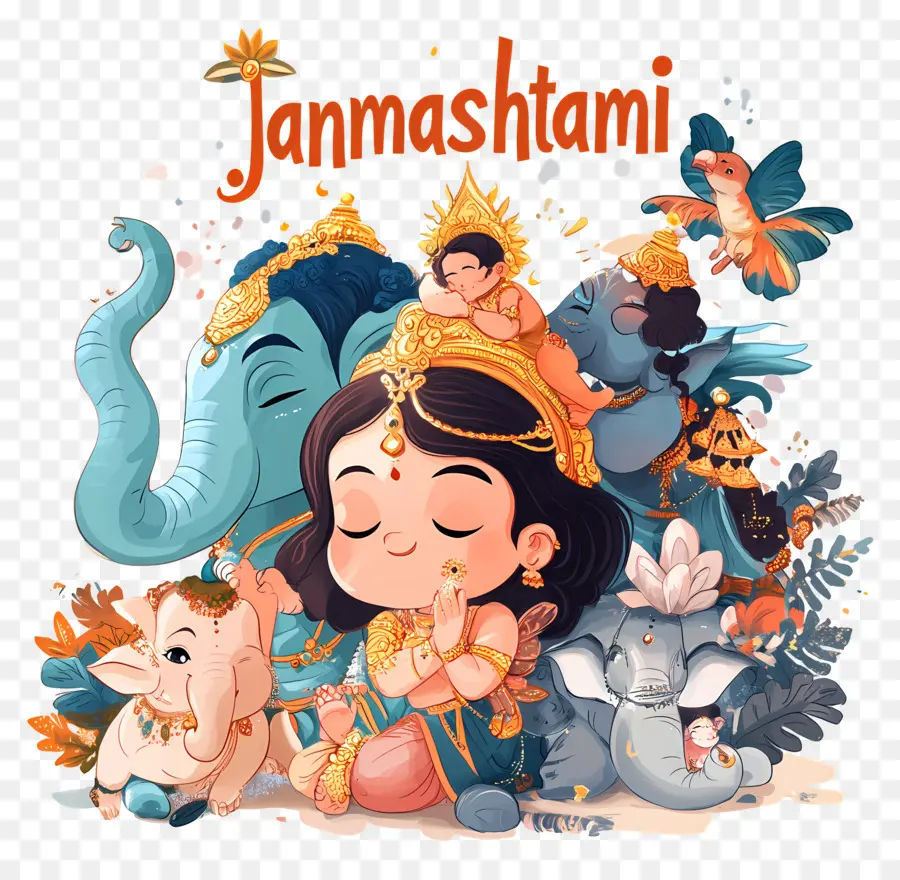 Janmashtami，กฤษณะ PNG