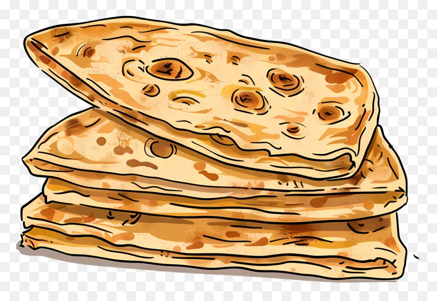 Aloo Paratha，ขนมปังกรอบ PNG