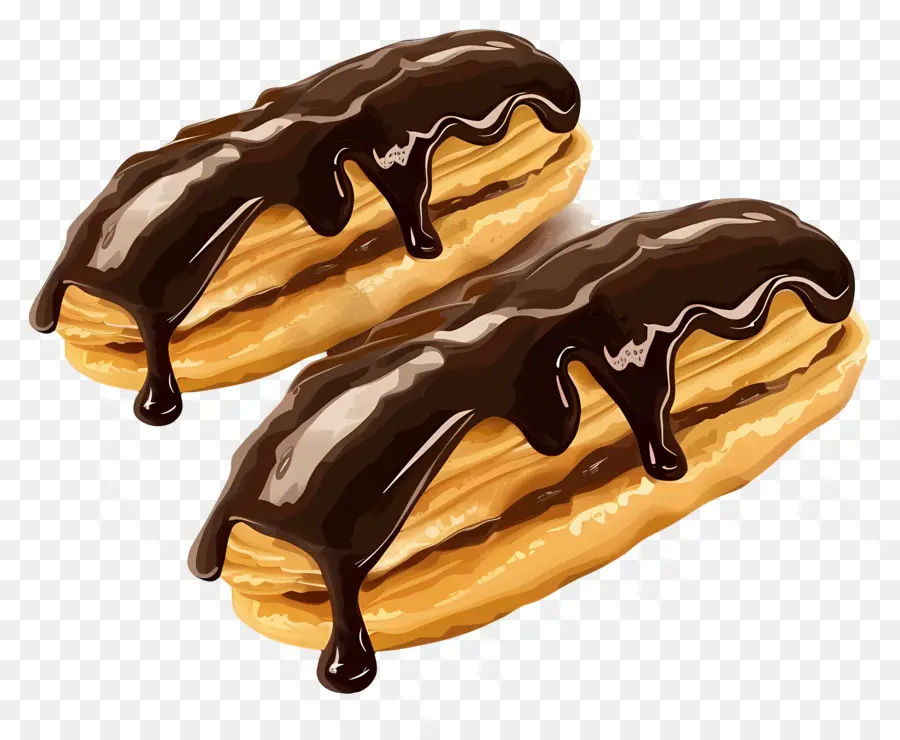 อวัง，ช็อคโกแลต Eclairs PNG