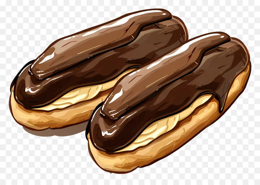 อวัง，ช็อคโกแลต Eclairs PNG