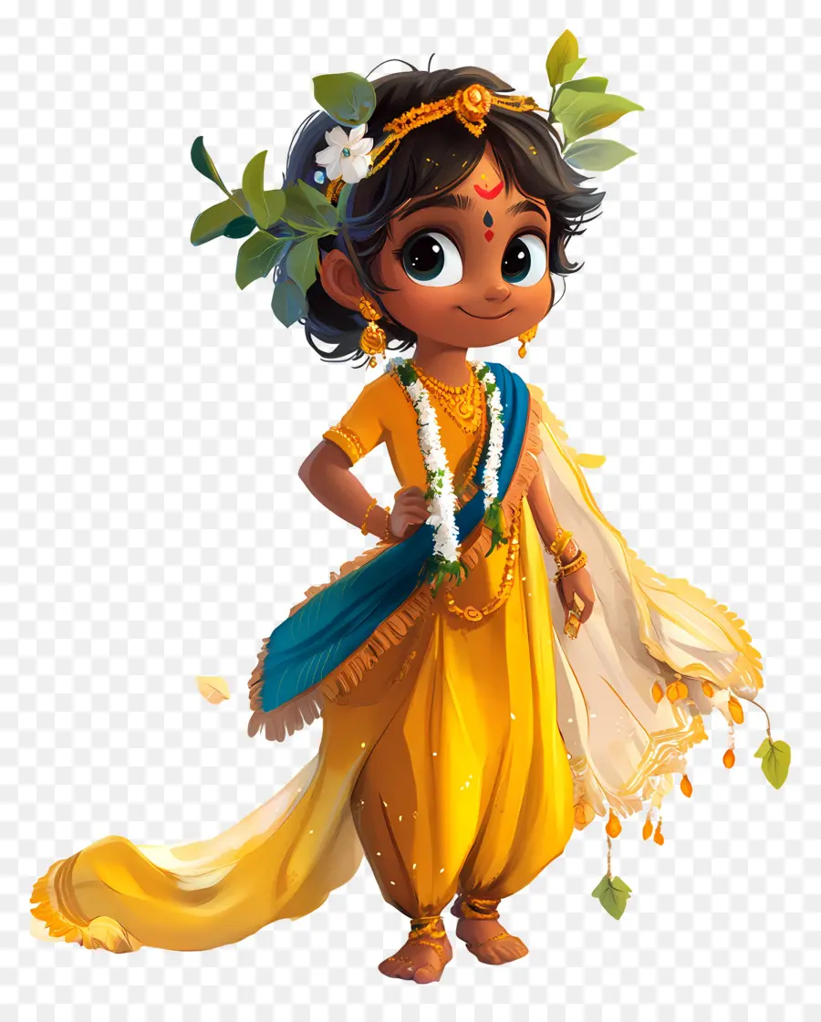 Janmashtami，สาว PNG