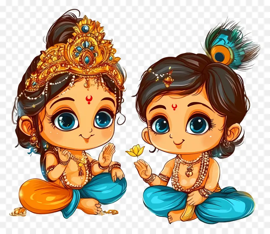 Janmashtami，ตัวละครกฤษณะน่ารัก PNG