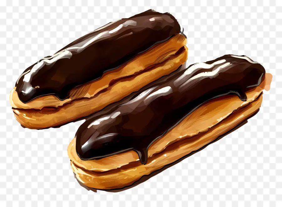 อวัง，ช็อคโกแลต Eclairs PNG