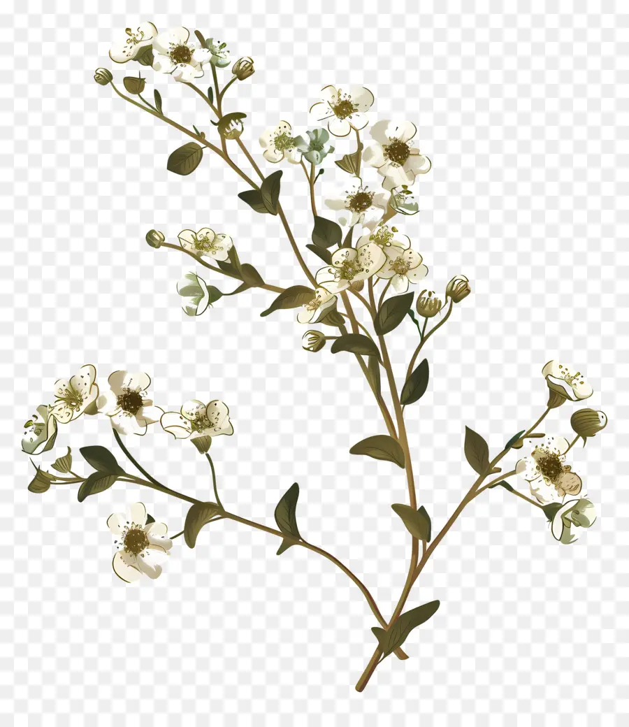 Alyssum หวาน，กิ่งไม้ PNG