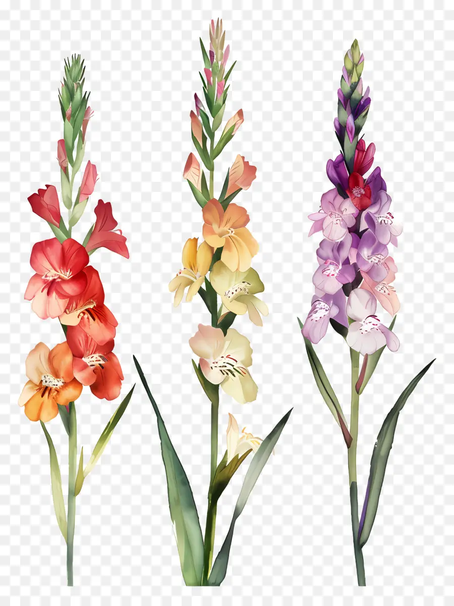 ดอกไม้ Snapdragon，ดอกไม้สีสันสดใส PNG