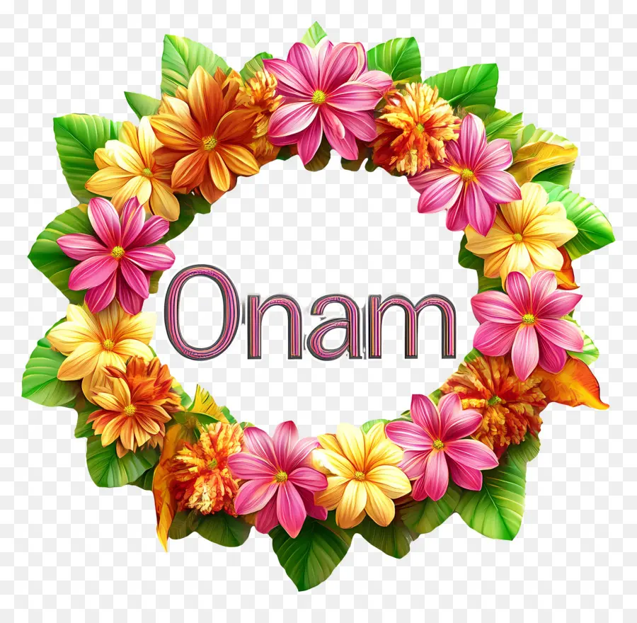 Onam，พวงหรีดดอกไม้ Onam PNG