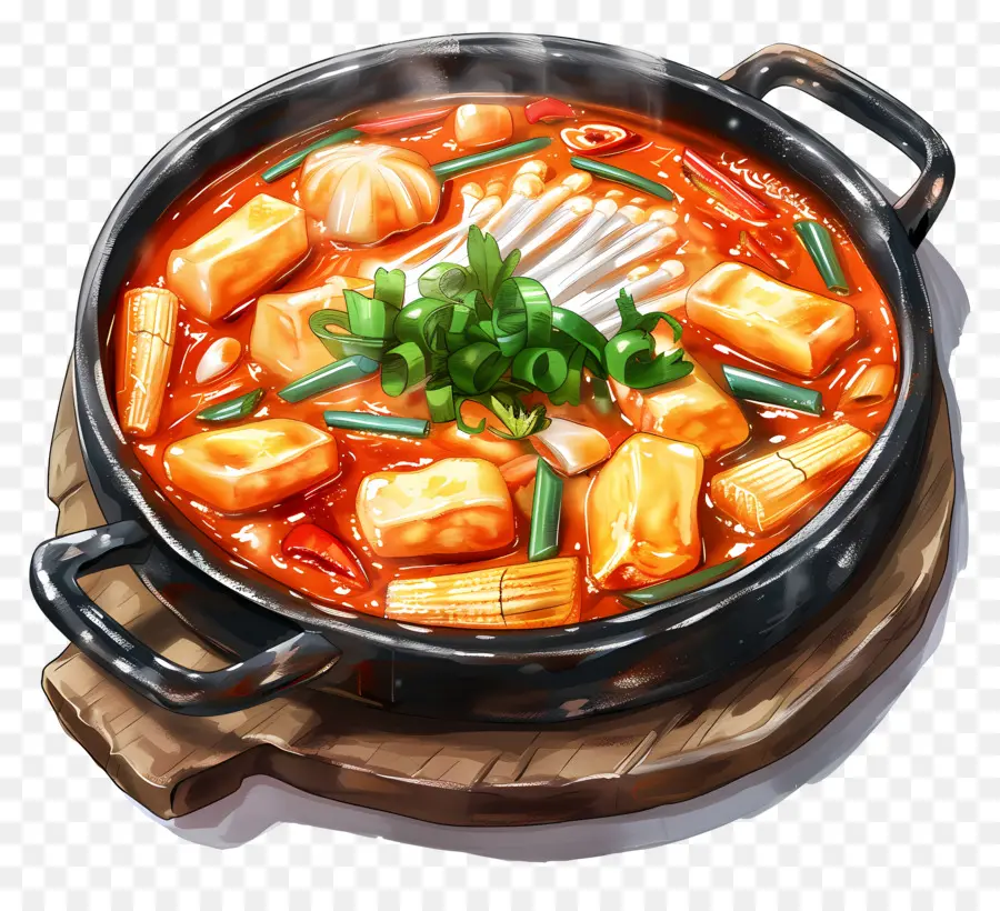 Tteokbokki วิเศษ，หม้อร้อน PNG