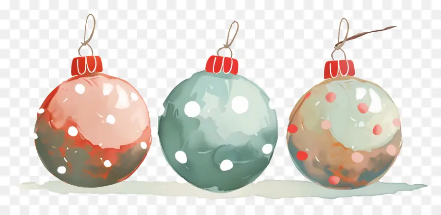 บอล Dot Christmas Polka，เครื่องประดับคริสต์มาส PNG