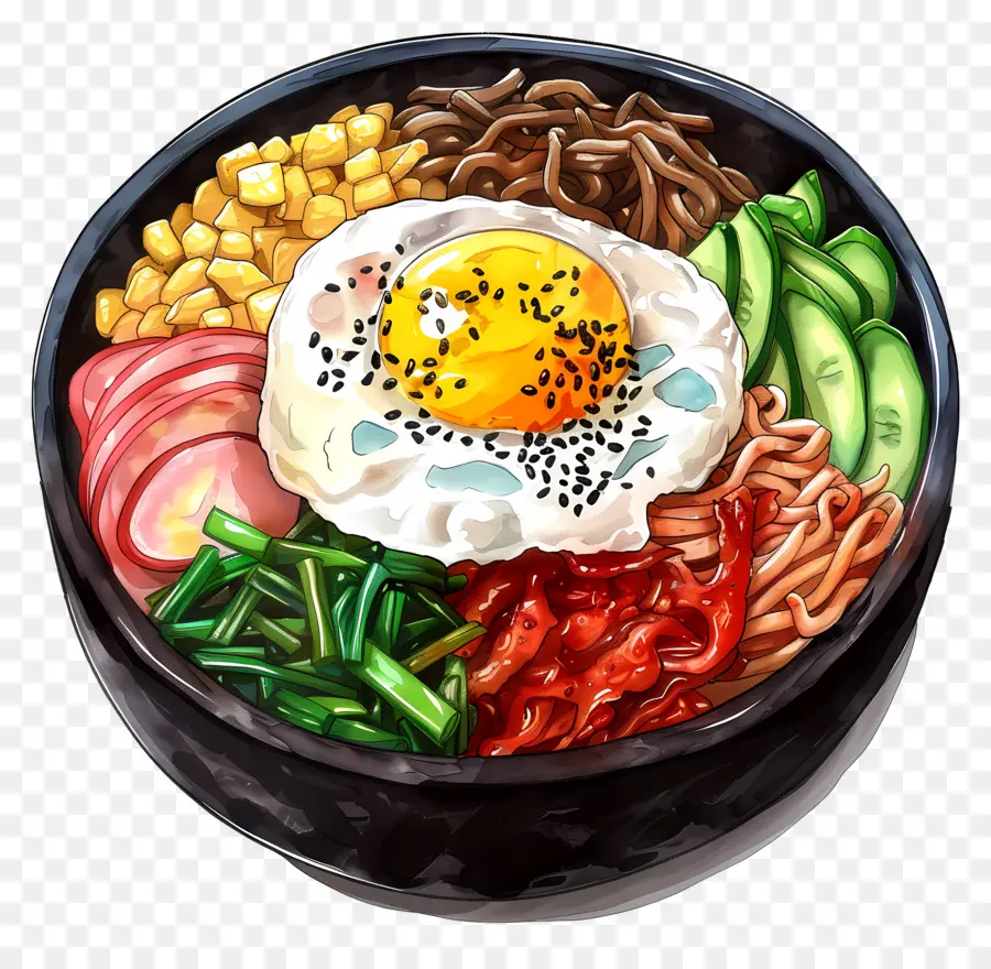 Bibimbap เกาหลี，Bibimbap PNG