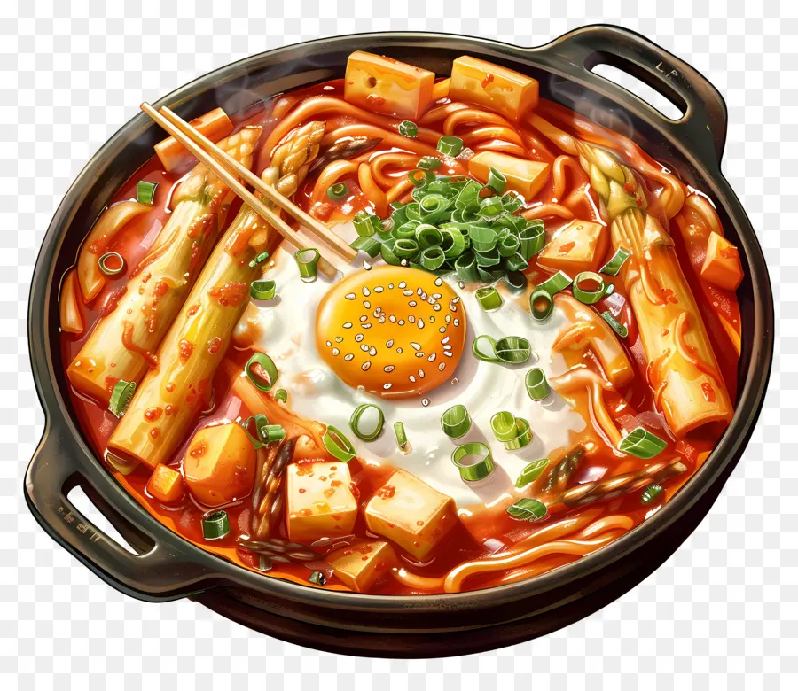 Tteokbokki วิเศษ，หม้อร้อน PNG