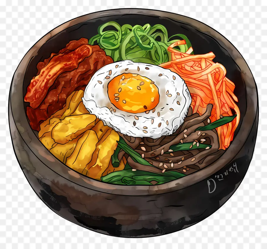 Bibimbap เกาหลี，Bibimbap PNG