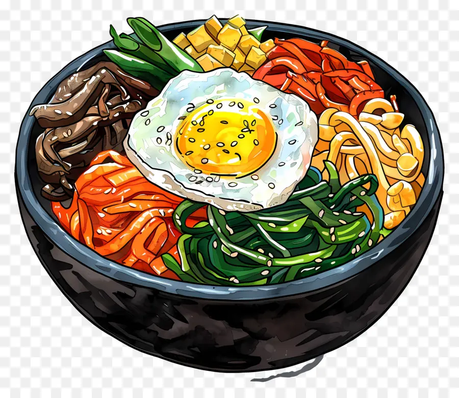 Bibimbap เกาหลี，Bibimbap PNG