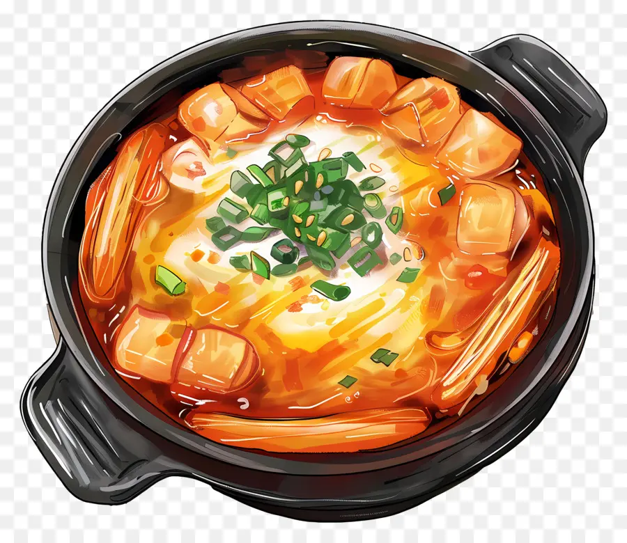 Tteokbokki วิเศษ，หม้อร้อน PNG