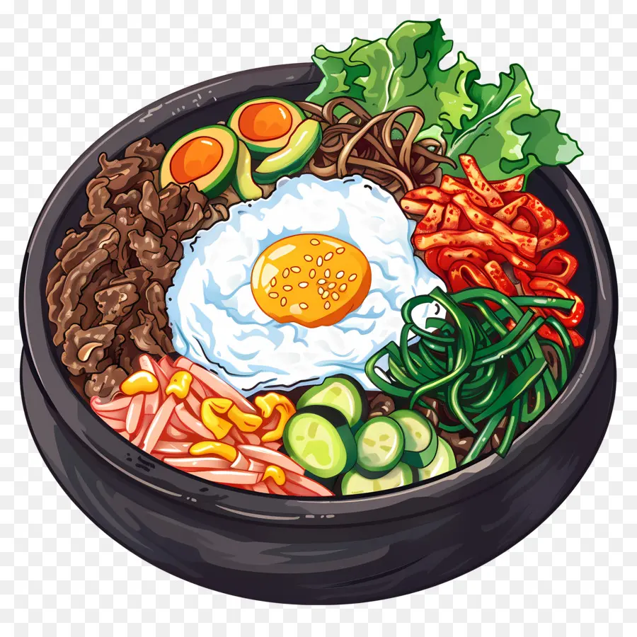 Bibimbap เกาหลี，Bibimbap PNG