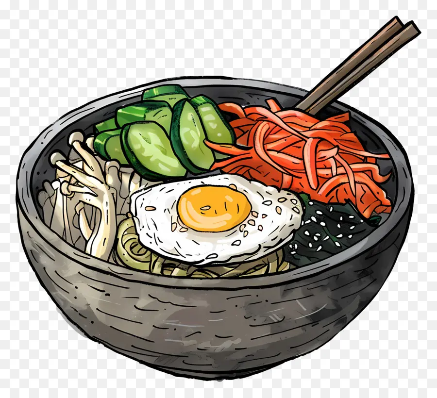 Bibimbap เกาหลี，Bibimbap PNG