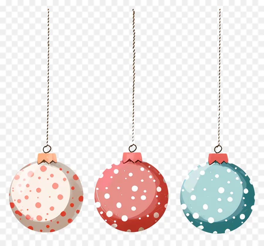 บอล Dot Christmas Polka，เครื่องประดับคริสต์มาส PNG