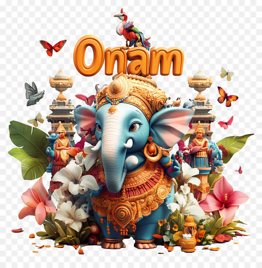 Onam，ช้างโอนัม PNG