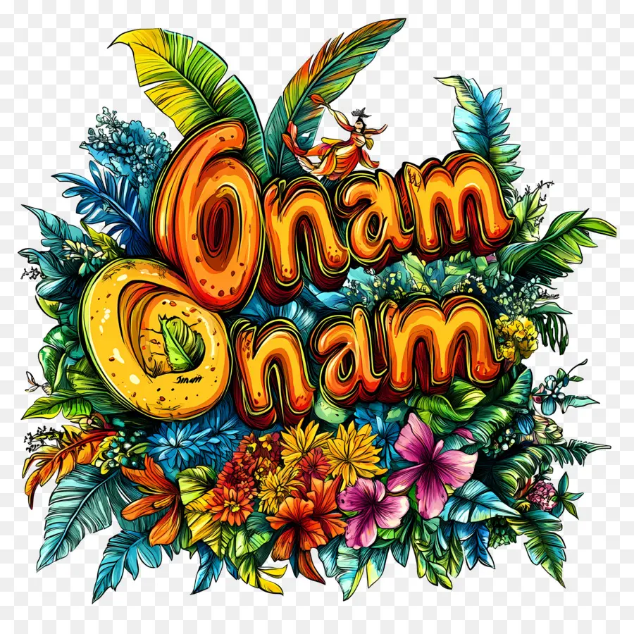 Onam，ข้อความ Onam PNG