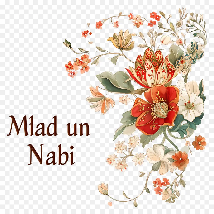 Milad Un Nabi，Milad Un ดอกไม้ศาสดาพยากรณ์ PNG